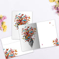 Load image into Gallery viewer, The inside of Tree-Free’s Shell Of Joy All Occasion Card card, with the cover and envelope in the background.