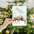 Load image into Gallery viewer, Lifestyle image(s) featuring Tree-Free's Magic And Wonder Holiday Card card