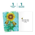 Load image into Gallery viewer, The cover and inside of Tree-Free’s Happy Happy card, along with the following text: “1 greeting card, 1 matching envelope”