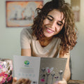 Load image into Gallery viewer, Lifestyle image(s) featuring Tree-Free’s Bird Brained Birthday card