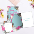 Load image into Gallery viewer, The inside of Tree-Free’s Sassy Classy card, with the cover and envelope in the background.