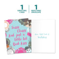 Load image into Gallery viewer, The cover and inside of Tree-Free’s Sassy Classy card, along with the following text: “1 greeting card, 1 matching envelope”