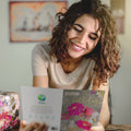 Load image into Gallery viewer, Lifestyle image(s) featuring Tree-Free’s Beautiful Birthday Wishes card