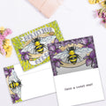 Load image into Gallery viewer, The inside of Tree-Free’s Bee-Day card, with the cover and envelope in the background.