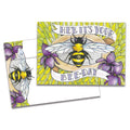 Load image into Gallery viewer, The cover of Tree-Free's Bee-Day card, along with its matching envelope.