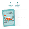 Load image into Gallery viewer, The cover and inside of Tree-Free’s How We Roll Friendship Card card, along with the following text: “1 greeting card, 1 matching envelope”