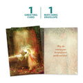 Load image into Gallery viewer, The cover and inside of Tree-Free’s Gentle Kindness Solstice Card card, along with the following text: “1 greeting card, 1 matching envelope”