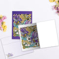 Load image into Gallery viewer, The inside of Tree-Free’s Elegant Honey Bees All Occasion Card card, with the cover and envelope in the background.