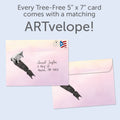 Load image into Gallery viewer, The envelope for Tree-Free’s Really Batman card, along with the following text: “Every Tree-Free 5x7 card comes with a matching ARTvelope!”