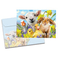 Load image into Gallery viewer, The cover of Tree-Free's Easter Selfie card, along with its matching envelope.