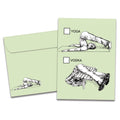Load image into Gallery viewer, The cover of Tree-Free's Yoga Or Vodka card, along with its matching envelope.