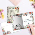 Load image into Gallery viewer, The inside of Tree-Free’s Beautiful Ride Support Card card, with the cover and envelope in the background.