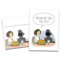 Load image into Gallery viewer, The cover of Tree-Free's Use The Forks card, along with its matching envelope.