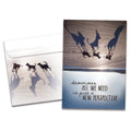 Load image into Gallery viewer, The cover of Tree-Free's New Perspective card, along with its matching envelope.