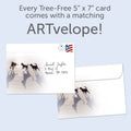 Load image into Gallery viewer, The envelope for Tree-Free’s New Perspective card, along with the following text: “Every Tree-Free 5x7 card comes with a matching ARTvelope!”