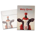 Load image into Gallery viewer, The cover of Tree-Free's Holy Cow card, along with its matching envelope.