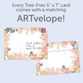 Load image into Gallery viewer, The envelope for Tree-Free’s Best Mom Ever Flowers card, along with the following text: “Every Tree-Free 5x7 card comes with a matching ARTvelope!”