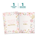 Load image into Gallery viewer, The cover and inside of Tree-Free’s Be Kind Thank You Card card, along with the following text: “1 greeting card, 1 matching envelope”