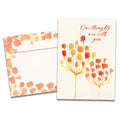 Load image into Gallery viewer, The cover of Tree-Free's Sympathy Flowers Sympathy Card card, along with its matching envelope.