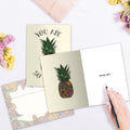 Load image into Gallery viewer, The inside of Tree-Free’s You Are So Sweet Thank You Card card, with the cover and envelope in the background.