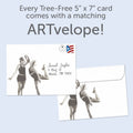 Load image into Gallery viewer, The envelope for Tree-Free’s Another Year card, along with the following text: “Every Tree-Free 5x7 card comes with a matching ARTvelope!”