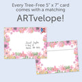 Load image into Gallery viewer, The envelope for Tree-Free’s Hello card, along with the following text: “Every Tree-Free 5x7 card comes with a matching ARTvelope!”