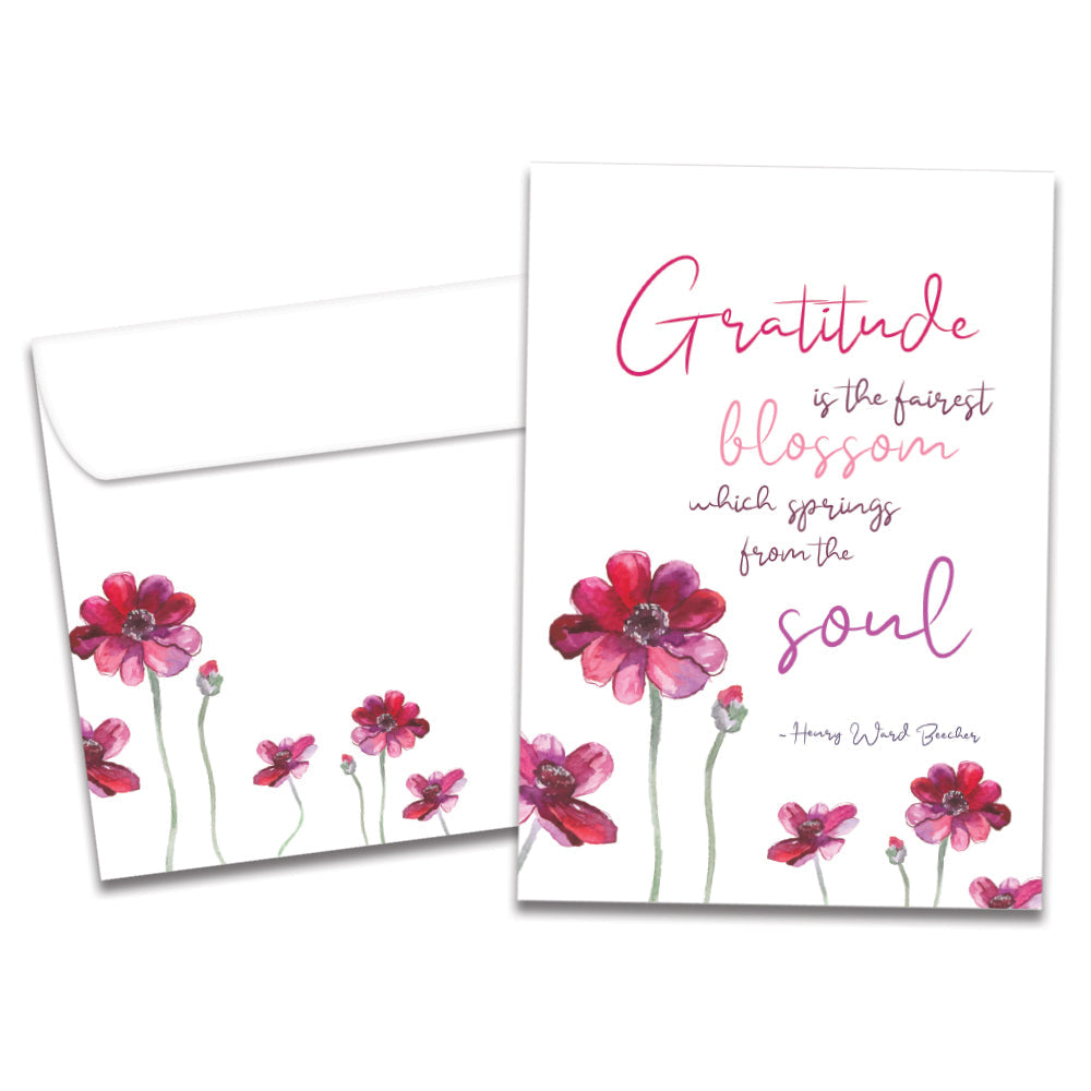 Gratitude Blossoms Greeting Card 6 Pack