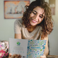 Load image into Gallery viewer, Lifestyle image(s) featuring Tree-Free’s Birthday Floral card