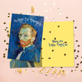 Load image into Gallery viewer, The inside of Tree-Free’s Way to Gogh card, with the cover and envelope in the background.