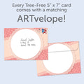 Load image into Gallery viewer, The envelope for Tree-Free’s Good Friends card, along with the following text: “Every Tree-Free 5x7 card comes with a matching ARTvelope!”