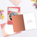 Load image into Gallery viewer, The inside of Tree-Free’s Good Friends card, with the cover and envelope in the background.