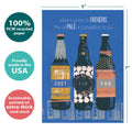 Load image into Gallery viewer, The cover of Tree-Free’s Craftiest Dad card with lines demonstrating its 5x7 dimensions, along with the following text: “100% PCW recycled paper, proudly made in the USA, sustainably printed on extra-thick card stock”