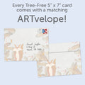 Load image into Gallery viewer, The envelope for Tree-Free’s A Joyful Heart All Occasion Card card, along with the following text: “Every Tree-Free 5x7 card comes with a matching ARTvelope!”