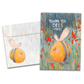 Load image into Gallery viewer, The cover of Tree-Free's Bee's Knees card, along with its matching envelope.