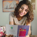 Load image into Gallery viewer, Lifestyle image(s) featuring Tree-Free’s Cake Day card