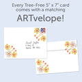 Load image into Gallery viewer, The envelope for Tree-Free’s Be Silly All Occasion Card card, along with the following text: “Every Tree-Free 5x7 card comes with a matching ARTvelope!”