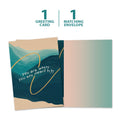 Load image into Gallery viewer, The cover and inside of Tree-Free’s Where You Are All Occasion Card card, along with the following text: “1 greeting card, 1 matching envelope”