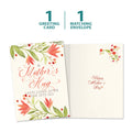 Load image into Gallery viewer, The cover and inside of Tree-Free’s A Mother's Hug card, along with the following text: “1 greeting card, 1 matching envelope”