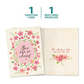 Load image into Gallery viewer, The cover and inside of Tree-Free’s You Are Loved card, along with the following text: “1 greeting card, 1 matching envelope”