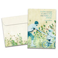 Load image into Gallery viewer, The cover of Tree-Free's Father Courage card, along with its matching envelope.