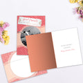 Load image into Gallery viewer, The inside of Tree-Free’s Galentine card, with the cover and envelope in the background.