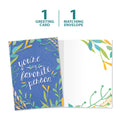 Load image into Gallery viewer, The cover and inside of Tree-Free’s Favorite Person Floral All Occasion Card card, along with the following text: “1 greeting card, 1 matching envelope”