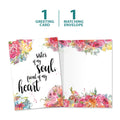 Load image into Gallery viewer, The cover and inside of Tree-Free’s Soul Sister All Occasion Card card, along with the following text: “1 greeting card, 1 matching envelope”