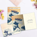 Load image into Gallery viewer, The inside of Tree-Free’s Ship Mates card, with the cover and envelope in the background.