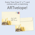 Load image into Gallery viewer, The envelope for Tree-Free’s Can't Cope Cat card, along with the following text: “Every Tree-Free 5x7 card comes with a matching ARTvelope!”