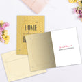 Load image into Gallery viewer, The inside of Tree-Free’s Honey Home card, with the cover and envelope in the background.