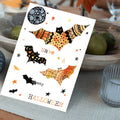 Load image into Gallery viewer, Lifestyle image(s) featuring Tree-Free’s Artful Bats Halloween Card card