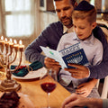 Load image into Gallery viewer, Lifestyle image(s) featuring Tree-Free’s Jerusalem Mosaic Menorah card