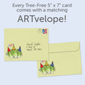 Load image into Gallery viewer, The envelope for Tree-Free’s Romaine Calm card, along with the following text: “Every Tree-Free 5x7 card comes with a matching ARTvelope!”