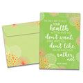 Load image into Gallery viewer, The cover of Tree-Free's Mark Twain Health card, along with its matching envelope.